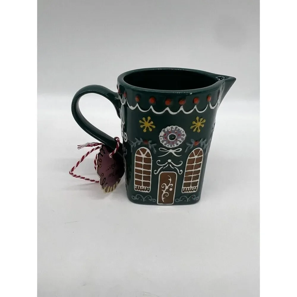 Anthropologie Ginger Ceramic Stoneware Teapot , Creamer and Sugar Bowl Set